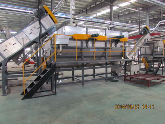 Máy nghiền tái chế nhựa CE, Dây chuyền tái chế chai PET 2000kg / H