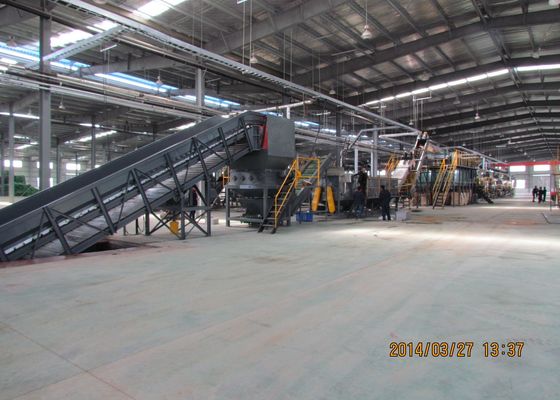 Máy nghiền tái chế nhựa CE, Dây chuyền tái chế chai PET 2000kg / H