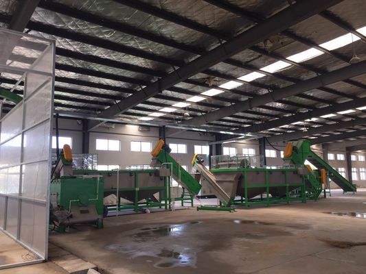 Máy rửa và tái chế màng phủ PE 1000kg / h