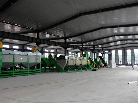 Máy rửa và tái chế màng phủ PE 1000kg / h