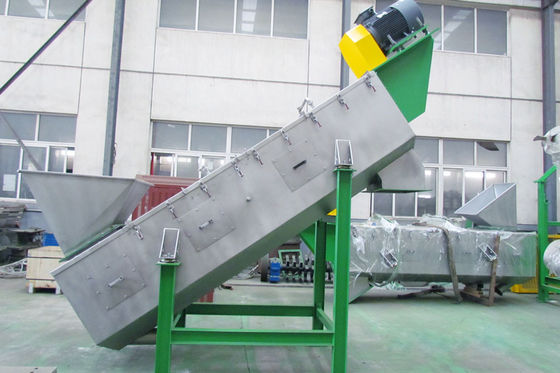 Máy giặt ma sát tốc độ cao 1500KG / H, Dây chuyền máy tái chế nhựa sS304