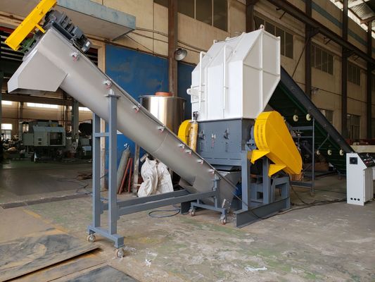 500kg / H 1000kg / H Máy nghiền màng PP PE Máy tái chế màng Pe