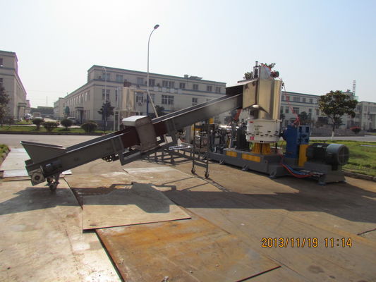 Máy nén cắt trục vít 130mm Một giai đoạn Máy tạo hạt ướt