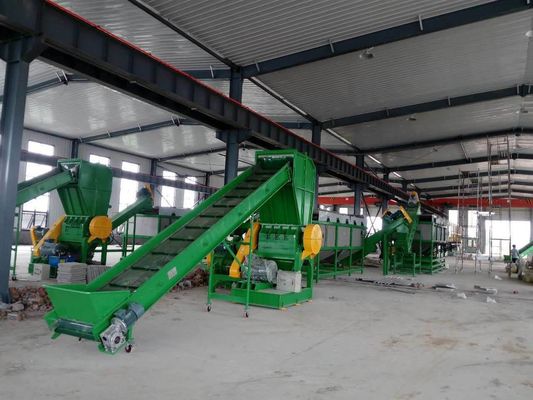Dây chuyền rửa màng PE chất thải bền 380V 3Phase để tái chế màng nhựa